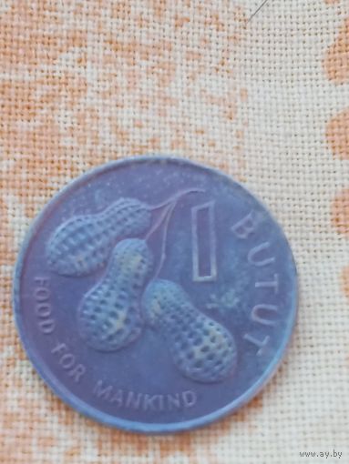 7. Распродажа! 1 бутут Гамбия 1985 г. Редкий год!