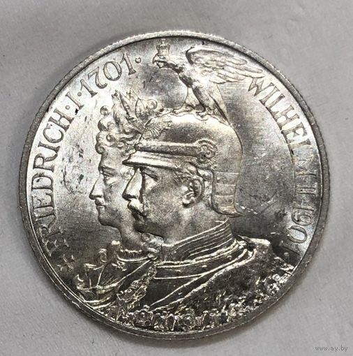 2 марки 1901 династия Пруссия яркий блеск