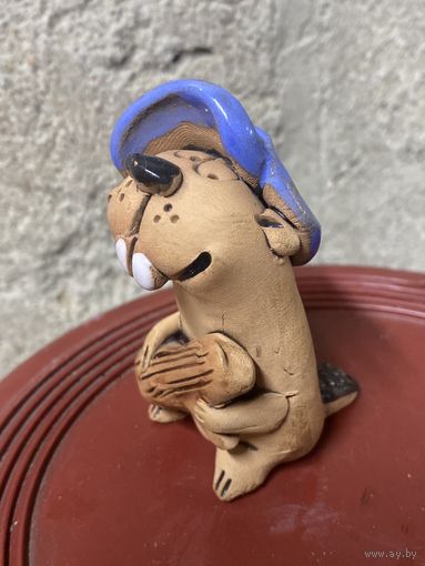 Бобер из глины