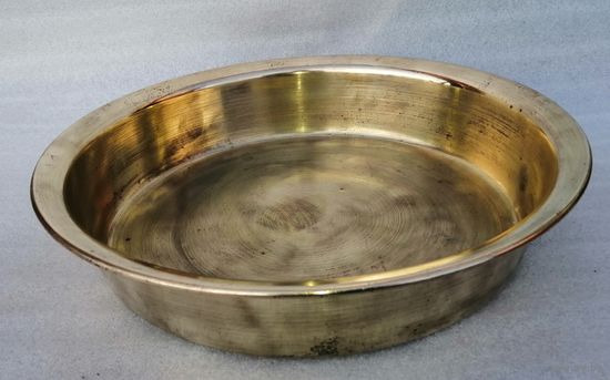 Латунный толстостенный таз. Вторая половина прошлого века.2.