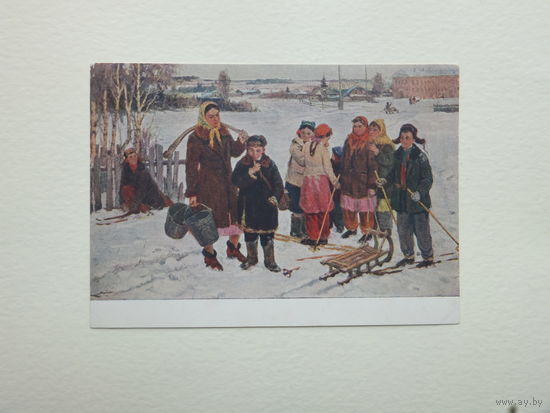 Чернов живопись 1955  10х15 см