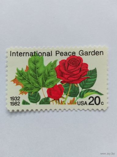 Марки Сад Мира Роза США 1982 1 шт. - 0,50 руб.