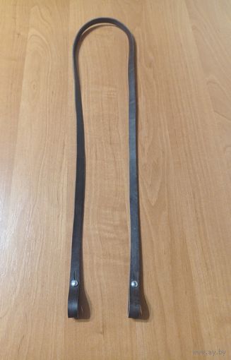 Ремешок кожанный коричневого цвета , со шпеньками в Бинокль