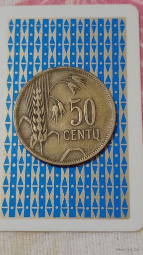 Литва 50 центов 1925