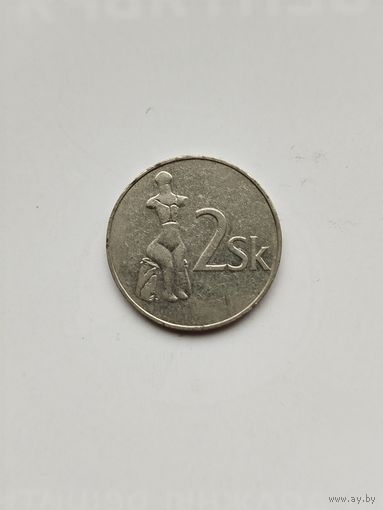 2 кроны Словакия.