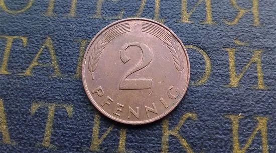2 пфеннига 1990 (F) Германия ФРГ #03