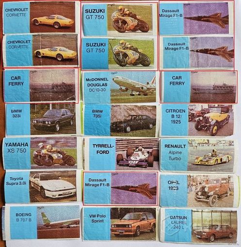 Коллекция вкладышей от жевательной резинки Mayfair Пакистан - 120 шт