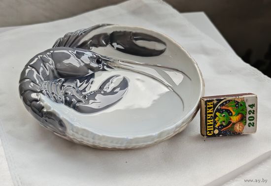 Royal Copenhagen рак тарелочка фарфор