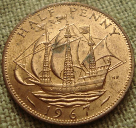 1/2 пенни 1967 Британия