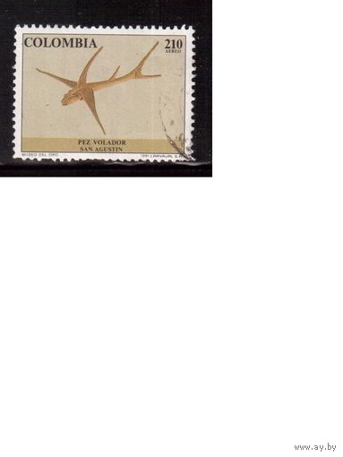 Колумбия-1991(Мих.1836) ,  гаш. , Морская фауна