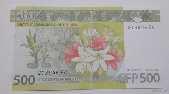 Французские Тихоокеанские Территории 500 франков 2014 года UNC