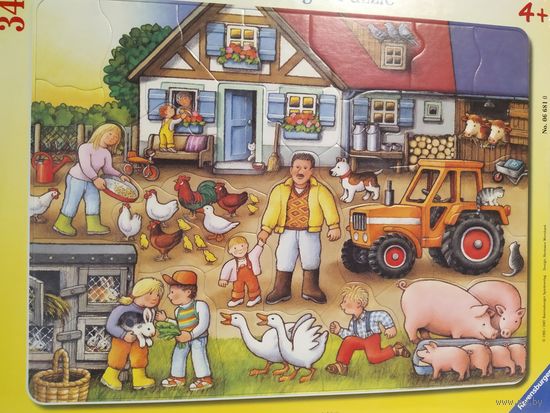 Паззлы Равенсбургер в рамке для самых маленьких одним лотом 6 ЕДИНИЦ