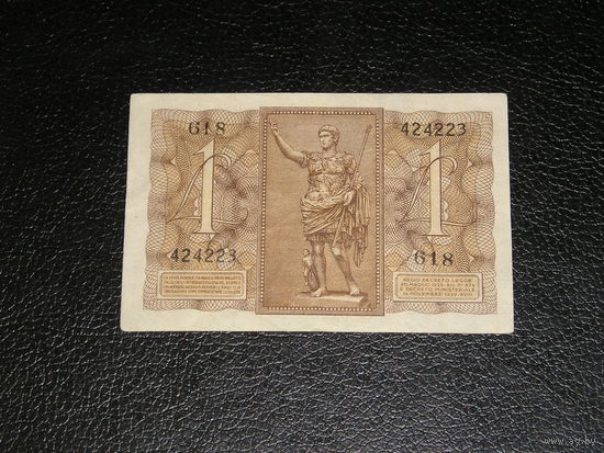 Италия, 1 Лира 1939