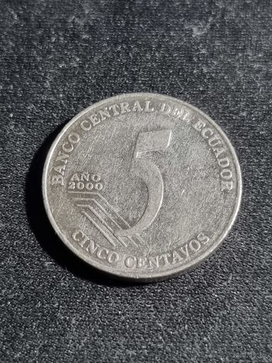 Эквадор 5 сентаво 2000
