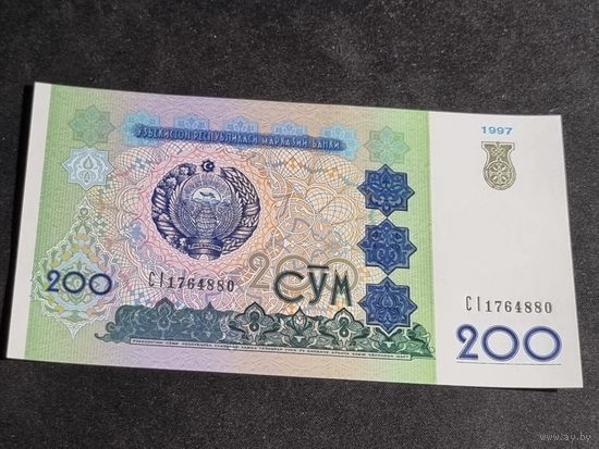 Узбекистан 200 сум 1997  Unc #2