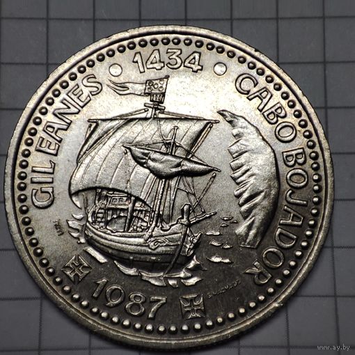 Португалия 100 эскудо 1987 года .Золотой век открытий -Жил Эанеш.