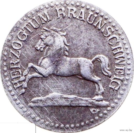 РАСПРОДАЖА!!! - ГЕРМАНИЯ БРАУНШВЕЙГ 10 пфенигов 1918 год