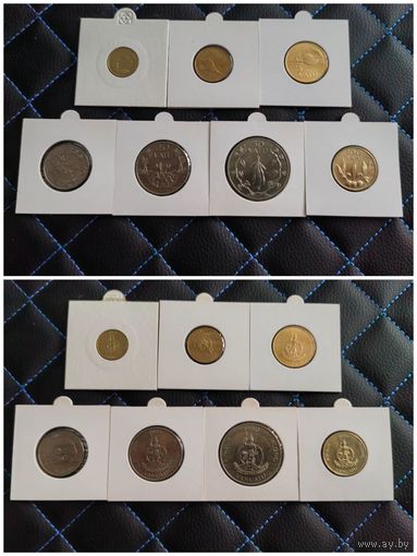 Распродажа !!! Вануату 7 монет (1, 2, 5, 10, 20, 50, 100 вату) 1990-2009 гг. UNC