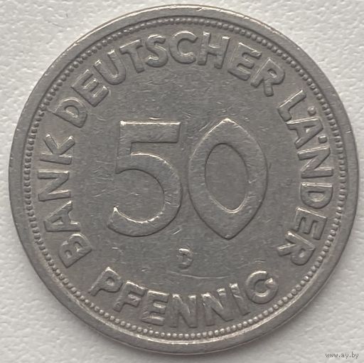 Германия 50 пфеннигов 1949 г. D