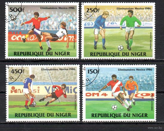 Чемпионат мира по футболу в Мексике Нигерия 1984 год серия из 4-х марок