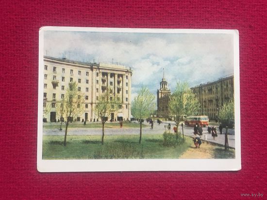 Ленинград. На Московском проспекте. 1960 г. Чистая.
