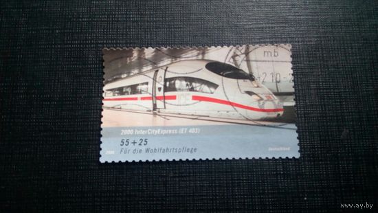Германия. 2006. Поезд, железная дорога. Гашеная.