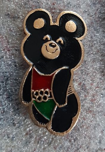 Значок мишка олимпийский.