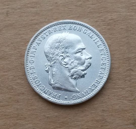 Австро-Венгрия, крона 1893 г. (австрийский тип), серебро 0.835, Франц Иосиф I (1848-1916)