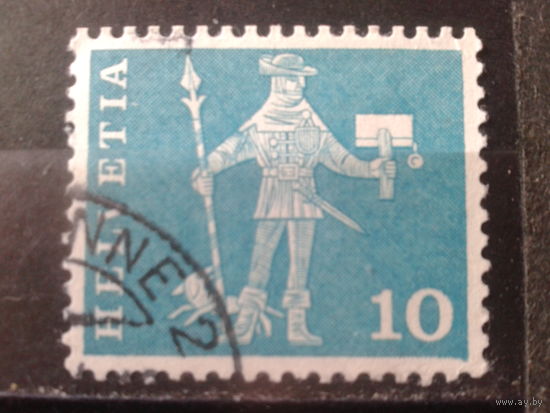 Швейцария 1960 Стандарт, почтальон 15 века