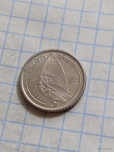 5 пенсов 1992 года. Мэн
