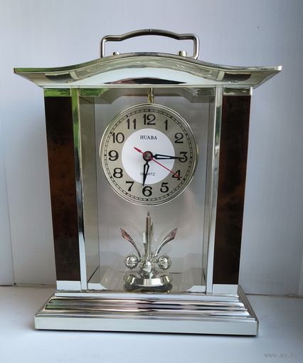 Интерьерные часы-скелетон HUABA с вращающимся маятником