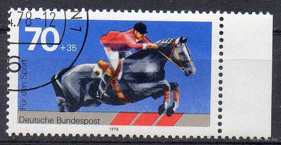 Конный спорт ФРГ 1978 год серия из 1 марки (М)