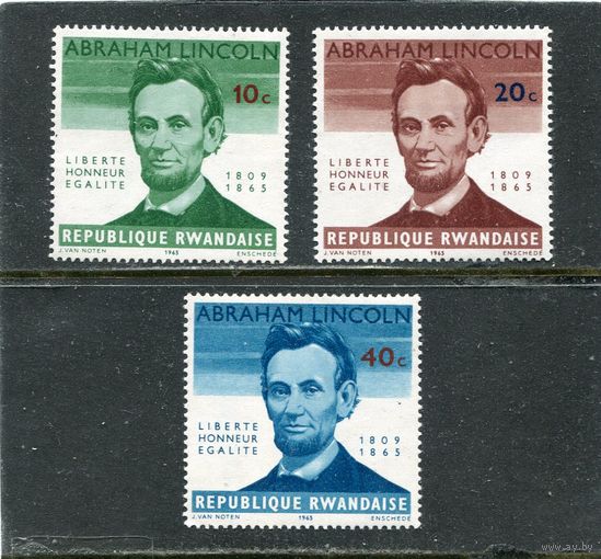 Руанда. 100 лет Аврааму Линкольну, президенту США