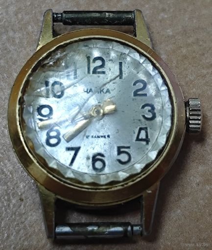 Часы чайка. Позолоченные. СССР