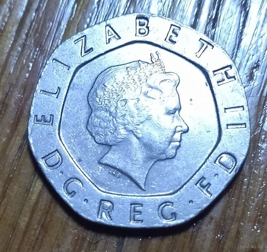 Великобритания, 20 пенсов 2007 года