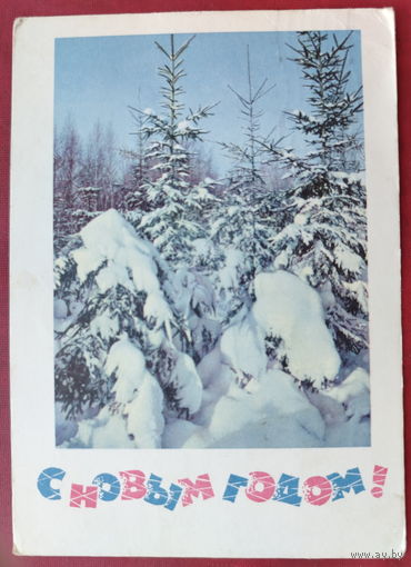 С новым годом! Подписанная. 1966 года. Костенко. 1452.