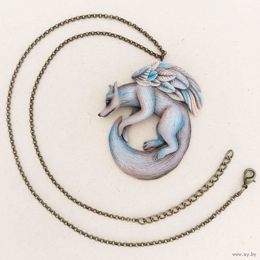 Крылатая Лиса. Подвеска ручной работы