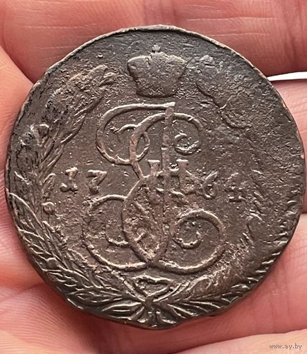 5 копеек 1764 ЕМ без МЦ.