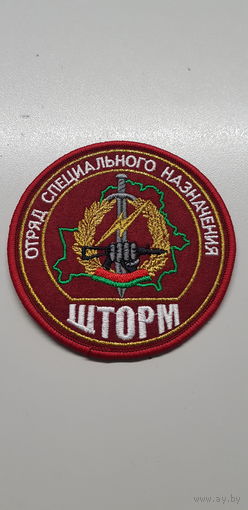 Шеврон отряд специального назначения Шторм ВВ МВД Беларусь