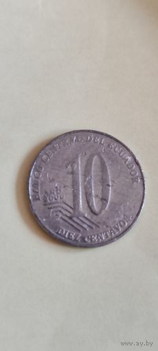 Эквадор 10 сентаво 2000