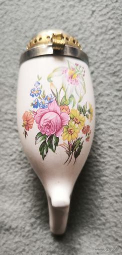 Антикварная чаша трубки (штуммель). Фарфор, роспись. Германия/Австрия, XIX век. Аналог в Музее трубок (Амстердам)