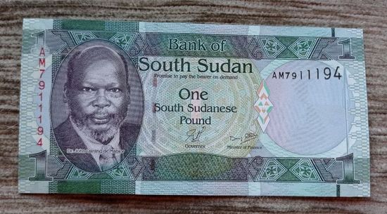 Werty71 Южный Судан 1 фунт 2011 UNC банкнота