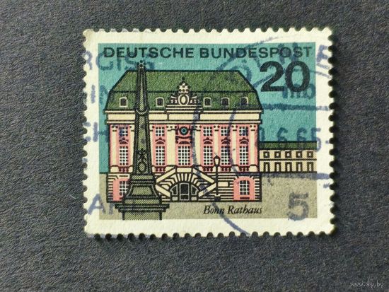 Германия 1964. Столицы земель Федеративной Республики Германия. Городская ратуша, Бонн