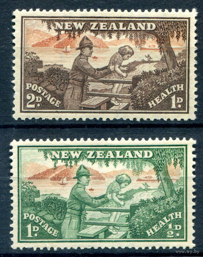 Британские колонии - Новая Зеландия - 1946г. - охрана здоровья - 2 марки - полная серия, MNH [Mi 293-294]. #3-WB-86-A-1