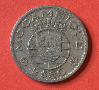 Мозамбик, колония Португалии 2,5 ескудо 1973г.