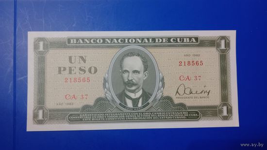 Куба 1 песо 1982 unc