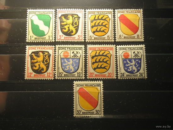 Французская зона оккупации, Гербы х 9