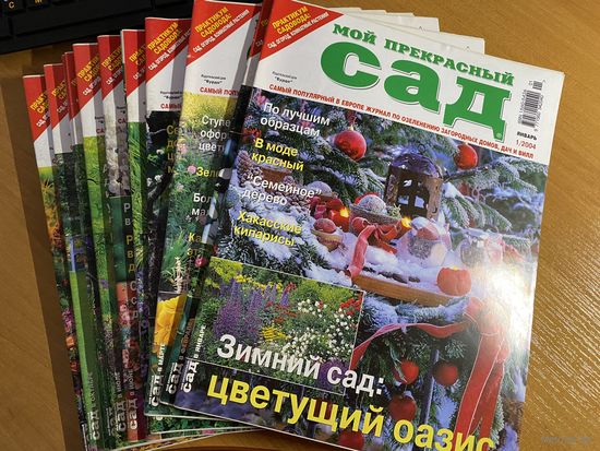 Подборка журналов (12 номеров) "Мой прекрасный сад" за 2004 год