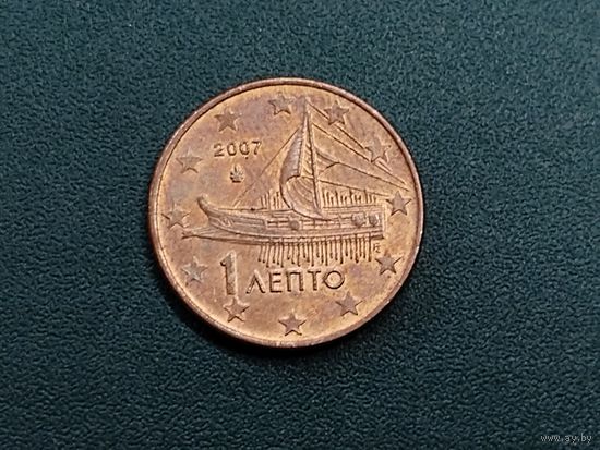 1 евроцент Греция.