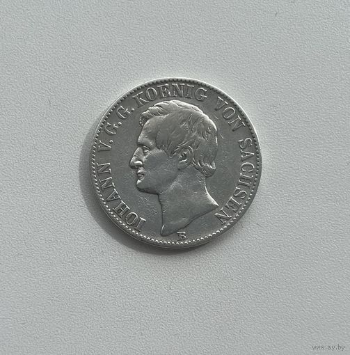 САКСОНИЯ  талер 1860 г.